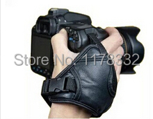 2PCS  Camera Black Leather Soft Wrist Strap/Hand Grip for Canon Nikon Sony Pentax Minolta Panasonic Olympus Kodak SLR/DSLR 2024 - buy cheap
