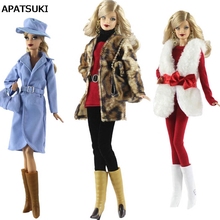 Fashion Clothes Set For Barbie Doll Top & Pants Outfits For Barbie Dollhouse 1/6 Doll Accessories Kids Toy Gift 2024 - buy cheap