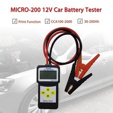 Probador de batería de coche, herramienta de diagnóstico de coche, Analizador de sistema de batería automotriz USB para impresión de Micro-200, 12V 2024 - compra barato