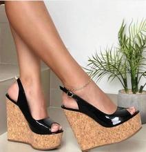 Moraima-sandália plataforma e fivela peep toe snc, mais novo sandália sensual para mulheres, feita em couro, preto, com alça e sandália 2024 - compre barato