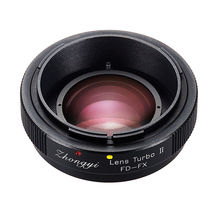 Mitakon zhongyi lente turbo ii redutor focal adaptador de reforço de velocidade para canon fd lente para fujifilm xf x montagem câmera X-T3 t2 2024 - compre barato