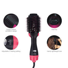 2in1 Multifunctional Hair Dryer Rotating Hot Air Styling Brush Roller Negative ion Styler Comb Styling Straightner Curling Iron 2024 - buy cheap