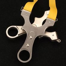 Stainless Steel Wire Cutting Slingshot Hunting Six Aiming Fast Pressure Catapult Accurate with Rubber Band New 2019 2024 - buy cheap