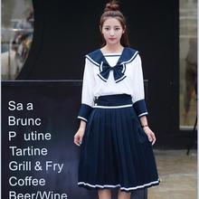 Japan Anime Girls School Student Uniform Sailor suit High school student uniform COSPLAY Sets long-sleeve JK uniform costume 2024 - buy cheap