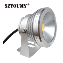 SZYOUMY DHL 10W 12V Led Underwater Lamp Cool White Warm White Waterproof IP68 Fountain Pool Lamp Black And Silver Shell Cover 2024 - buy cheap