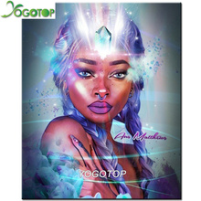 5D diamond mosaic,diy diamond painting African woman full square round drill,cross stitch diamond picture of rhinestones YY1193 2024 - buy cheap