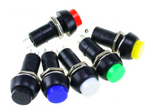 PBS-11A PBS-11B 12mm self-locking Plastic Push Button Switch Latching Switchs 3A 250V AC 2PIN 6Color 2024 - compre barato