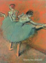 Bailarines de Arte de pared en el Barre Edgar Degas pinturas pintadas a mano de alta calidad 2024 - compra barato