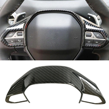Car Style Acessories For Peugeot 3008 GT 4008 5008 ABS Wheel Adhesive Carbon Fiber Decorative Fibreboard Cover Frame 2018 2024 - buy cheap