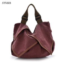 High Quality Big Women Canvas Handbag Shoulder Bags Stylish Casual Women Bag for Travel Lady Crossbody Bag Messenger Bags 2024 - buy cheap