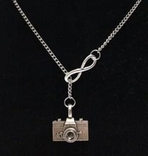 5 pcs Vintage Infinity Camera Charms Collar Sweater Chain  Pendant Necklace Tone Chain Gift DIY For Women&Men Jewelry 2024 - buy cheap