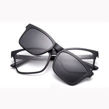 TR90 Glasses Frame Polarized Clip On Sunglasses Men UV400 Myopia Clip on glasses Women Night Driving Sun Glasses Vision Lens 2024 - buy cheap