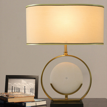 led e27 Nordic Iron Fabric Jade LED Lamp. LED Light. Table Lamp. Desk Lamp.LED Dest Lamp For Bedroom Foyer 2024 - buy cheap
