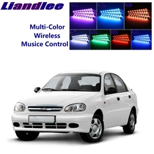 LiandLee-alfombrillas de Interior de coche, ambiente decorativo para asientos, Accent, luz de neón ambiental para Chevrolet Lanos FSO 2024 - compra barato