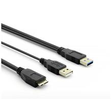 Кабель Micro USB 3,0 Y SuperSpeed USB 3,0 Type A to Micro B кабель с usb-питанием для внешних жестких дисков Seagate Toshiba WD 2024 - купить недорого