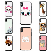 Soft Cover Case For iPhone X XR XS 11 11Pro 7 8 Plus Cat Pattern Phone Cases Fundas For iPhone XS Max B10 2024 - buy cheap