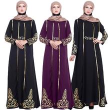 Дубай Длинные Макси Вечерние платья женские мусульманские 2 шт abaya исламский кафтан халат Рамадан арабский комплект одежды Ближний Восток jilbaw 2024 - купить недорого