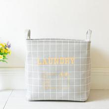 New Gray grid EVA Laundry Hamper Folding Clothes Storage Baskets Home decoration storage barrel kids toy organizer bucket AU1091 2024 - buy cheap