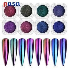 1 Box 0.3g 3D Chameleon Mirror Nail Glitters Powder DIY Nail Chrome Pigment Dust Manicure Nail Art Decoration Tools 2024 - buy cheap