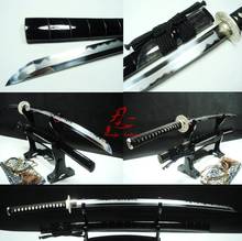 Твердая глина, закаленное и абразивное лезвие sanmai, японская катана, серебристый фитинг, заточенный меч 2024 - купить недорого