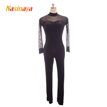 Nasinaya-Mono de una pieza para niña y mujer, traje personalizado de Patinaje sobre hielo, gimnasia 2 2024 - compra barato