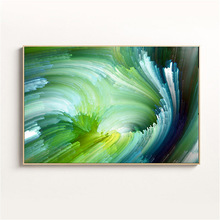 Abstract Green Swirl Oil Painting Print On Canvas Modern Home Office Decoration Wall Painting HD Canvas Spray Painting Unframed 2024 - buy cheap