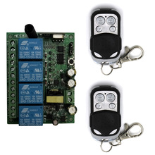 AC 220V 4CH 4 CH Wireless Remote Control Light Switch System RF Relay Receiver Module Transmitter 315Mhz /433Mhz 2024 - buy cheap