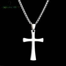 Nextvance 316L Stainless Steel Christian Cross Pendant Necklace Simple Chain Crucifix Jesus Necklaces For Women Men 2024 - buy cheap