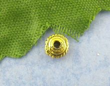 DoreenBeads Retail 250PCs Gold color Tiny Circular Spacers Beads 3*5mm 2024 - buy cheap