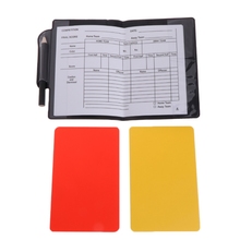 Новый спортивный футбольный рефери-кошелек для ноутбука с красной картой и желтой картой 2024 - купить недорого