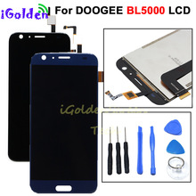 Черный, Синий ЖК-дисплей для DOOGEE BL5000 + кодирующий преобразователь сенсорного экрана в сборе 100% Оригинальный Новый ЖК-дисплей + сенсорный дигитайзер для BL5000 + Инструменты 2024 - купить недорого