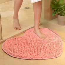 Non-Slip Mat Door Mat  Pure Color Heart-Shaped Carpet Door Carpet Kitchen Rug Living Room Bedroom Pad Shower Pad Soft Foot Pad 2024 - buy cheap