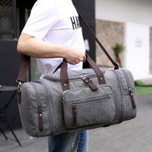 Kvky bolsa de lona duffle masculina, bolsa de ombro multifuncional para viagem e bagagem, de ombro para o fim de semana 2024 - compre barato