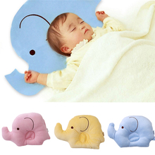 Almohada moldeadora de algodón suave para bebé, posicionador de cabeza para dormir con dibujos animados, protección de cabeza de elefante, gran oferta 2024 - compra barato