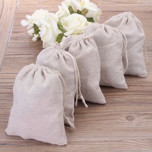 Bolsa de presente em linho natural, saco pequeno de cordão 10x15cm(4x6 "), bolsas para lembrancinhas de festa de casamento, joias, maquiagem, embalagem de juta 2024 - compre barato