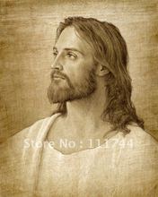 Картина маслом портрет черный и белый Христос портрет от Joseph brickey искусство на холсте Высокое качество 100% ручная работа 2024 - купить недорого