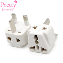 Universal AU EU US to UK 3 Pin UK AC Power Socket Plug Travel Wall Charger Outlet Adapter Converter 2 Device Charging Phone 2024 - buy cheap
