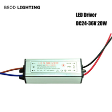 BSOD LED Driver DC24-36V 20W 600mA  Constant Current LED Power Supply Floodlight Driver (10series 2 parallel) Waterproof IP65 2024 - buy cheap