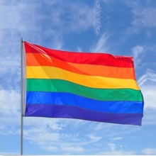 150x90 cm Rainbow Gay Lésbico Orgulho LGBT Bandeira de Poliéster Dupla Face Carnival Festival Festa Decoração Pano Voando Pendurado bandeira 2024 - compre barato