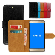 Роскошный чехол-бумажник для телефона SANTIN ACTOMA ACE, специальный откидной Чехол из искусственной кожи с карманом для карт, чехол с подставкой 2024 - купить недорого