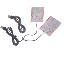 Calentador portátil USB de fibra de carbono para invierno, 2 uds., con almohadilla eléctrica, placa cálida para zapatos, almohadilla para Golves, 8x10cm 2024 - compra barato