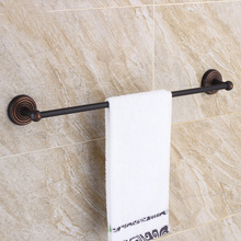 Toallero de baño montado en la pared, soporte de toalla de color bronce, con aceite negro, KD955 2024 - compra barato
