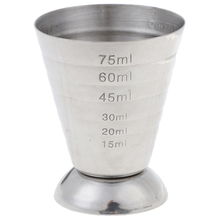 Hot 1pc Useful 75ml Metal Measure Cup Drink Tool Shot Ounce Jigger Bar Mixed Cocktail Beaker 2024 - buy cheap