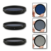 FOTGA 52mm Slim Adjustable Color Fader ND Blue Lens Filter Light Reducing 2024 - buy cheap
