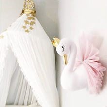 Boneca de cisne, coroa dourada, 40cm, parede, decoração, estilo nórdico, presente de aniversário, decoração de berçário, quarto de bebê 2024 - compre barato