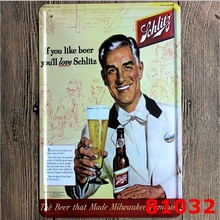 Placas retrô de cerveja, 20x30cm, decoração de parede para bar pub e tabuleiro 2024 - compre barato