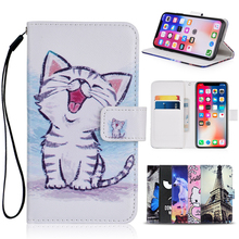 Funda de billetera de dibujos animados para teléfono móvil, carcasa de cuero PU con soporte de unicornio a la moda, para DEXP Z250 2024 - compra barato