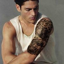 Tatuagem adesiva temporária masculina, tatuagens falsas 3d à prova d'água 2024 - compre barato