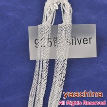 10pcs 30inch 925 Sterling Silver necklace "O" chain silver necklaces 925 necklace silver O chains 925 2024 - buy cheap