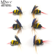 MNFT 6PCS/Lot Bumblebee Fly Fishing Flies Trout Bass Bumble Bee size 10# Factory Customize Flies Lure Bait bee fishing 2024 - buy cheap